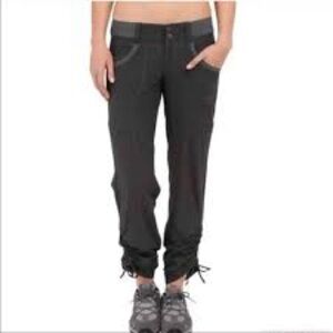 Kuhl Durango Hiking Cargo Pants Sz. 8 Gray Cinched Leg Drawstring Waist Outdoors